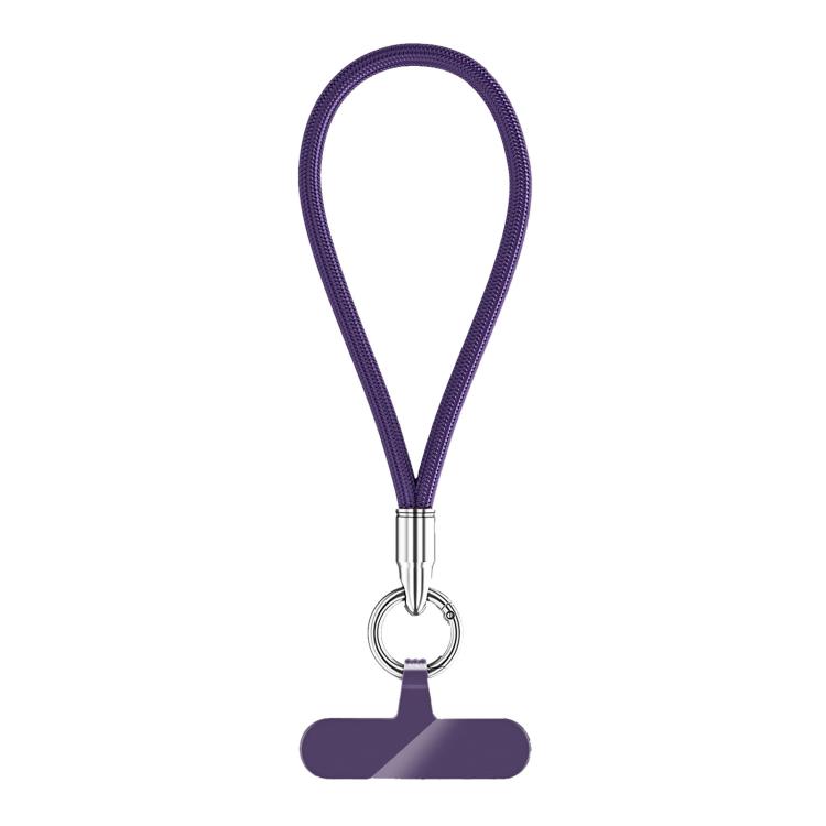 Bullet-Shaped Ring Clip Cell Phone Lanyard, Length:30cm Wrist Style(Dark Purple) SUNSKY