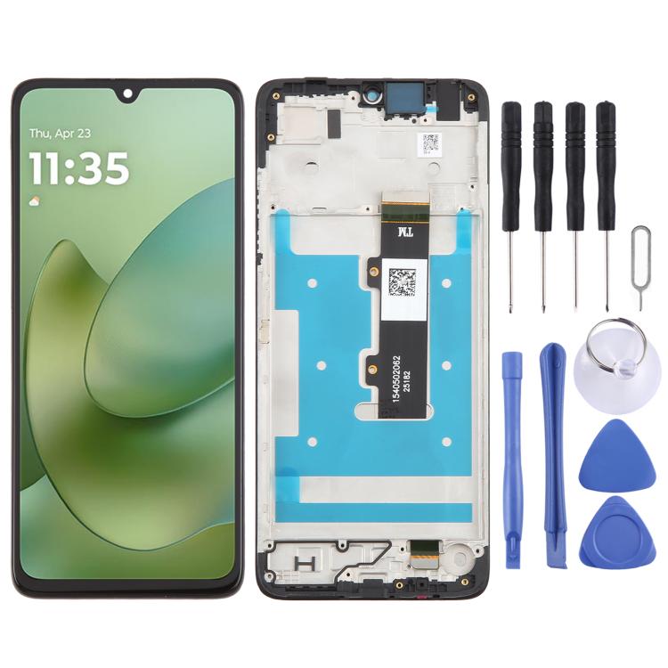 For Motorola Moto G06 OEM LCD Screen Digitizer Full Assembly with Frame SUNSKY