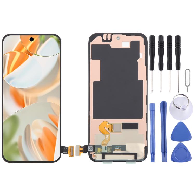 For Google Pixel 9 Pro XL GGX8B GZC4K GQ57S OLED LCD Screen Digitizer Full Assembly with Frame/Fingerprint Flex Cable SUNSKY