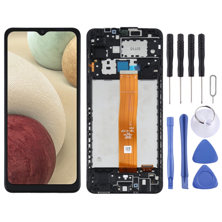 Original LCD Screen for Samsung Galaxy A12 4G SM-A125F Digitizer Full Assembly with Frame SUNSKY