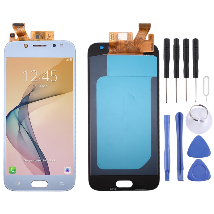 Oled LCD Screen for Galaxy J5 (2017)/J5 Pro 2017, J530F/DS, J530Y/DS with Digitizer Full Assembly (Blue) SUNSKY
