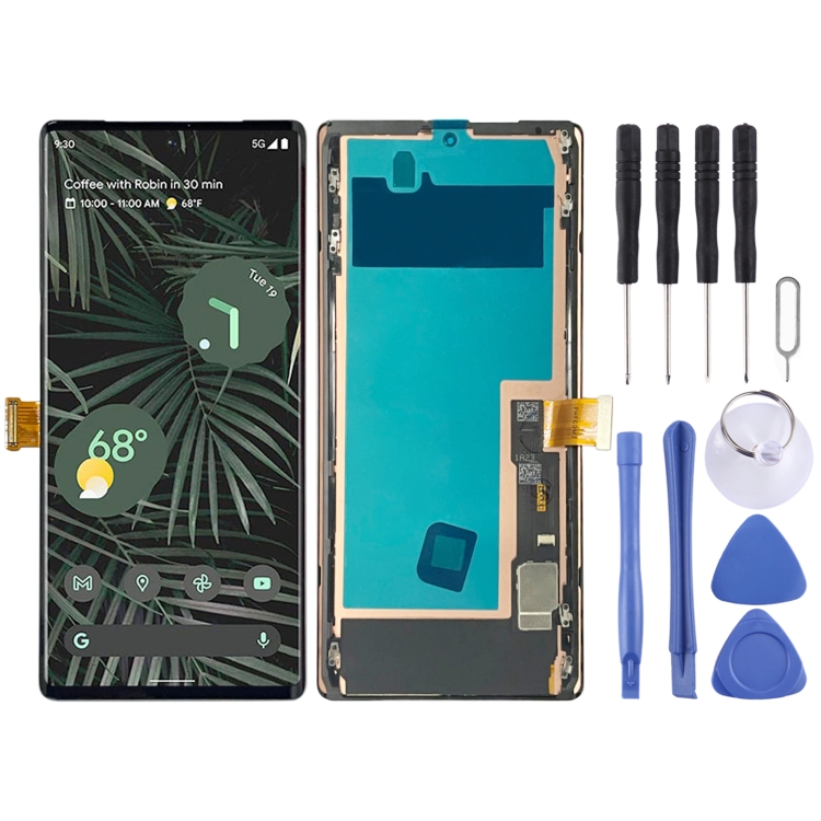 OLED Material LCD Screen for Google Pixel 6 Pro G8VOU Digitizer Full Assembly With Frame SUNSKY