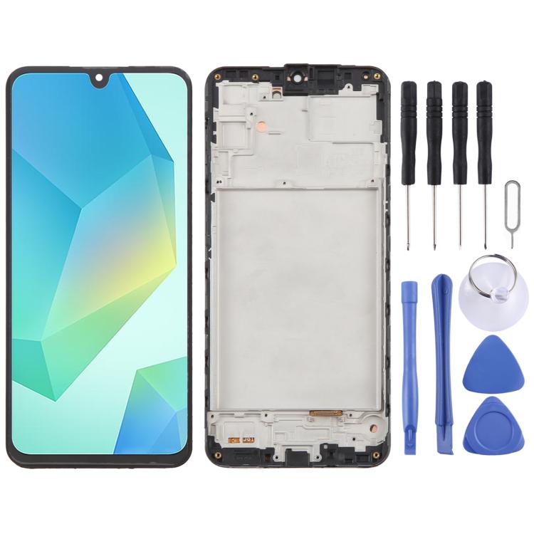 For Galaxy A16 SM-A165F Original LCD Screen Digitizer Full Assembly with Frame SUNSKY
