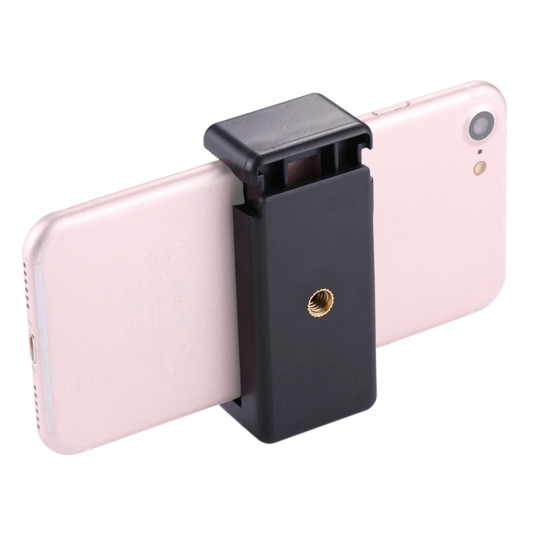 PULUZ Selfie Sticks Tripod Mount Phone Clamp with 1/4 inch Screw Hole for iPhone, Samsung, HTC, Sony, LG and other Smartphones