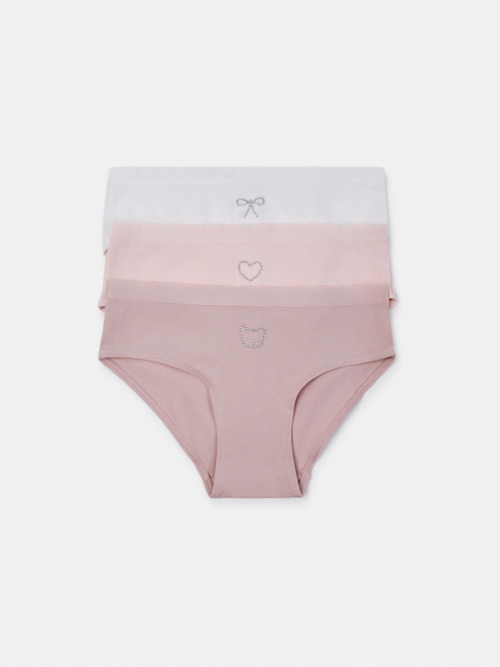 Набор из 3 трусов-слипов для девочек SELA SL6808232008