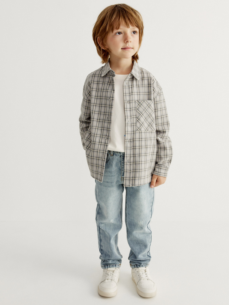Джинсы Relaxed fit для мальчиков SELA SL5808061403