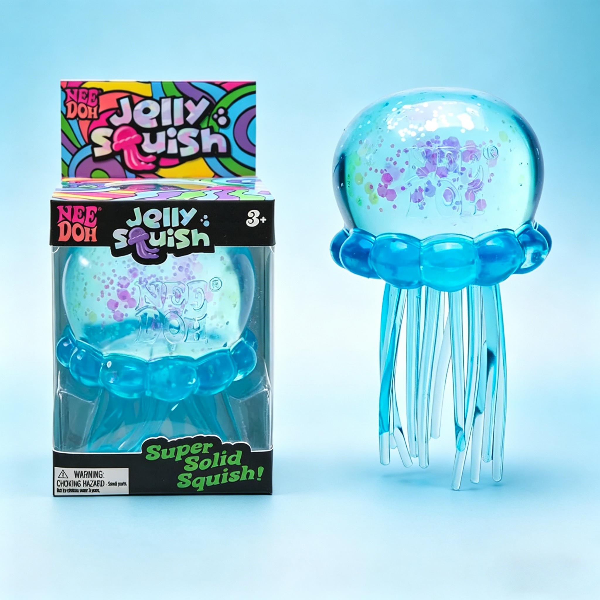 Милая осьминожка Nee Doh Jelly Hops, Игрушка-антистресс, Водонепроницаемая, Для игры в воде, Сенсорная мягкая игрушка, Отличный подарок для мальчиков и девочек blue Bai Fen Bai Toys