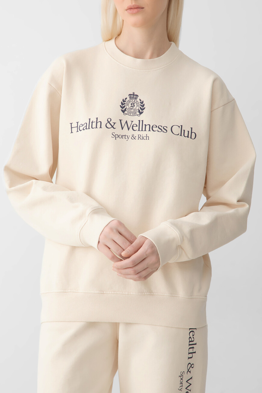Свитшот Sporty & Rich Модель H&W Crest ST071606241CR01