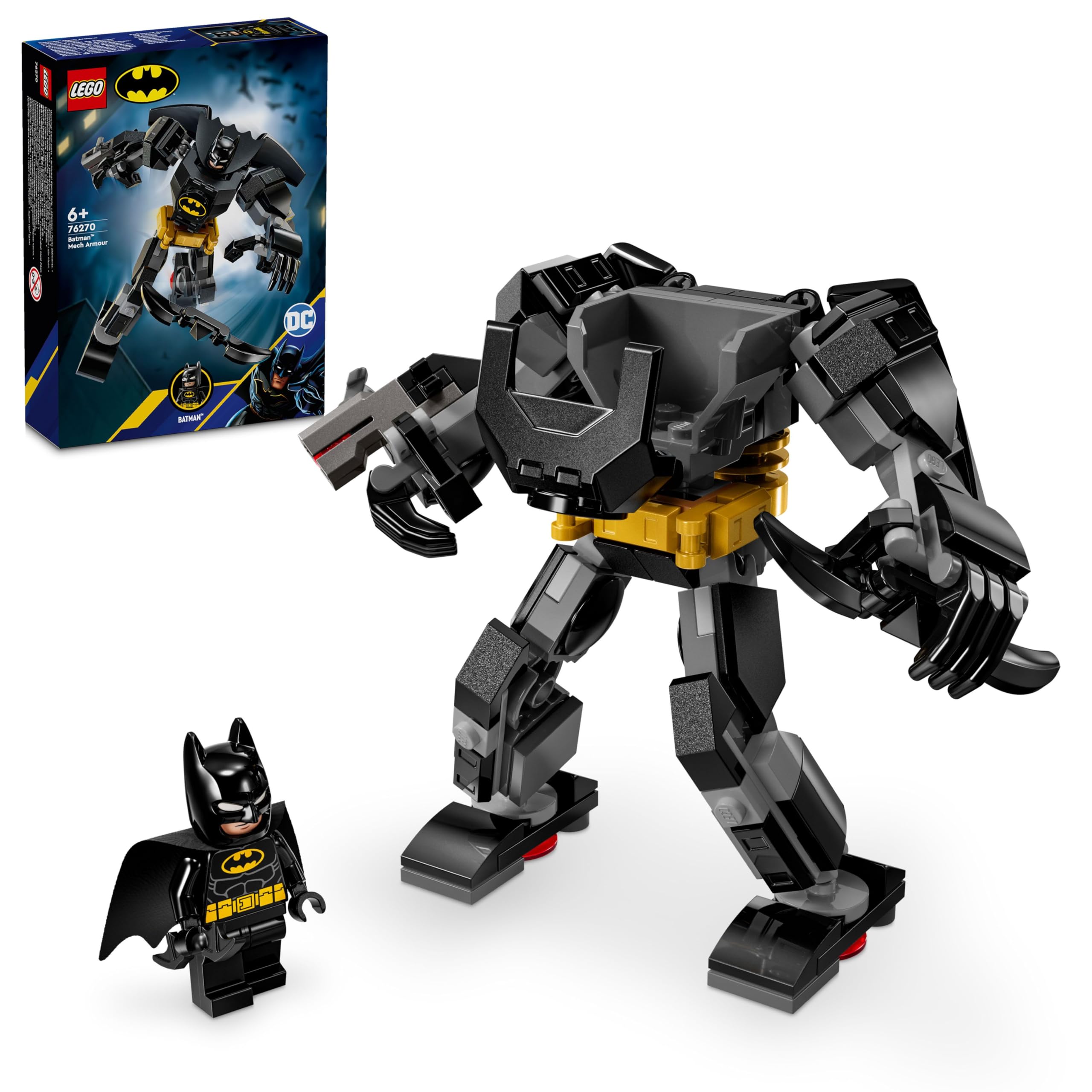 Игрушка LEGO Super Heroes Бэтмен Мех-костюм - Подарок на день рождения, Строительные блоки, Обучающая игрушка для мальчиков и девочек, Возраст 6, 7, 8, 9 лет, Фигурка, Товары (Пункт N black Omi Japan Products