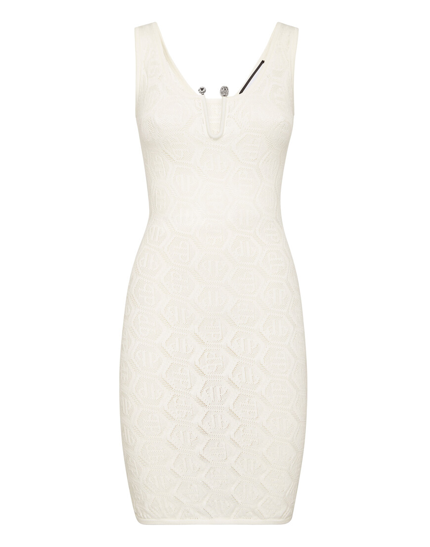 Трикотажное Платье Philipp Plein PAEC-WKG0409-PKN002N_01