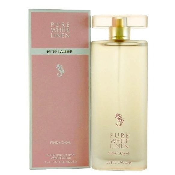 Pure White Linen Pink Coral Estee Lauder