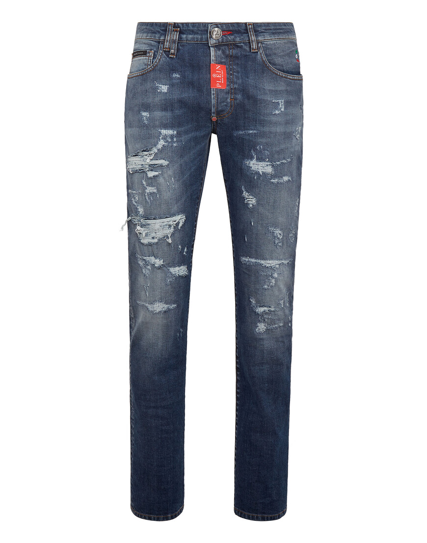 Джинсы Прямые Philipp Plein FABC-MDT3052-PDE004N_16MI