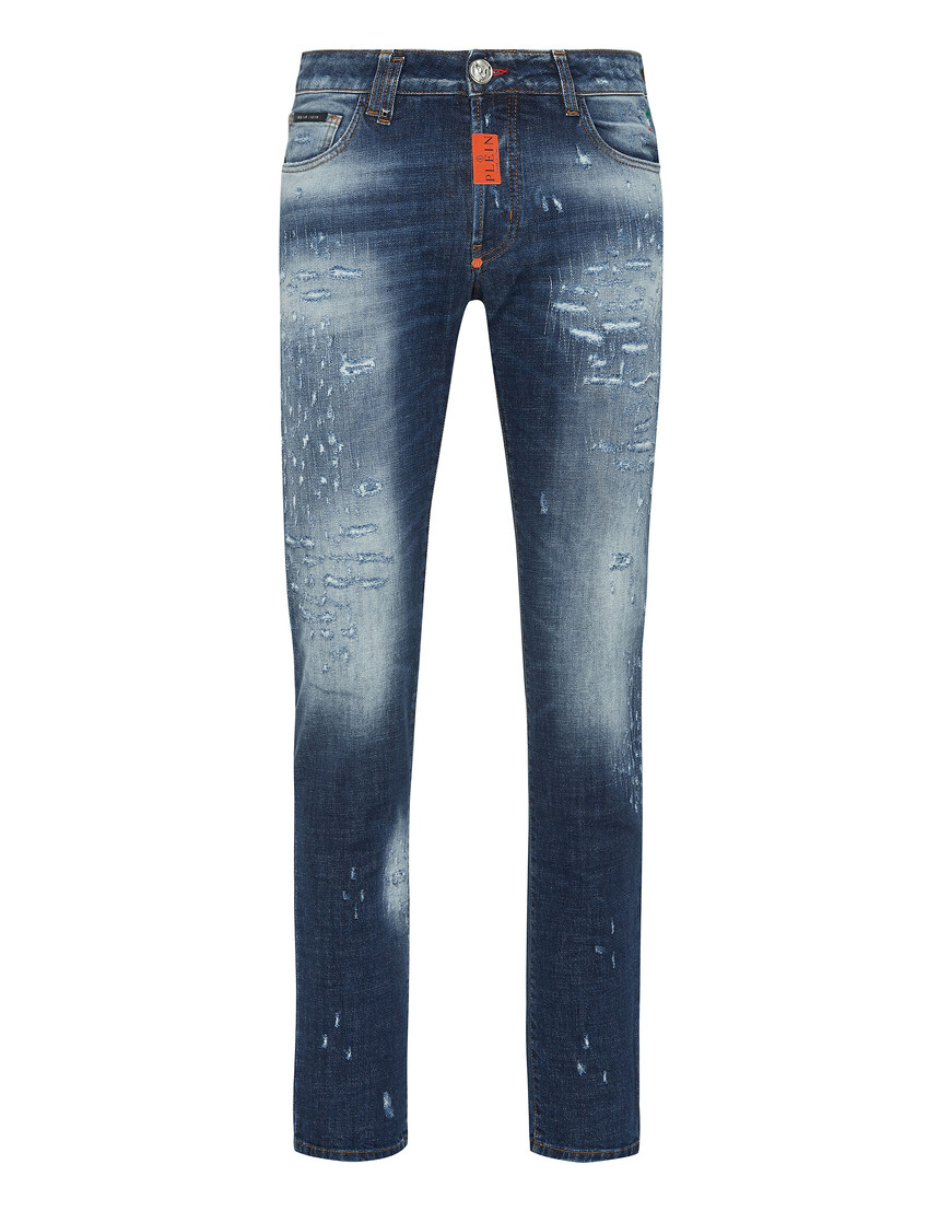 Джинсы Прямые Philipp Plein FABC-MDT3089-PDE004N_06GD