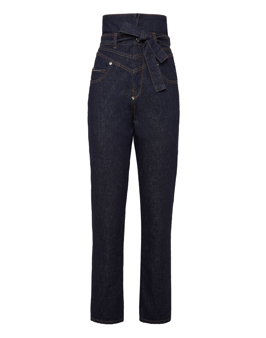 Джинсы С Высокой Посадкой Philipp Plein FAAC-WDT1694-PDE004N_14IC