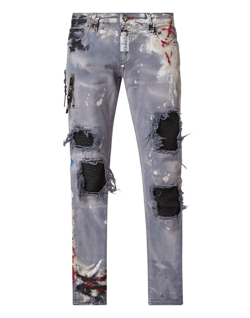 Джинсы Зауженные Philipp Plein FABC-MDT3080-PDE004N_14MI