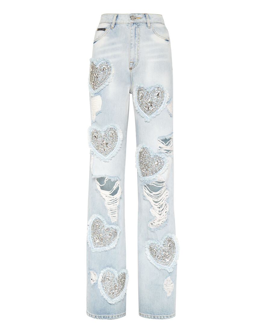Широкие Джинсы Philipp Plein SADC-WDT2488-PDE004N_07IX