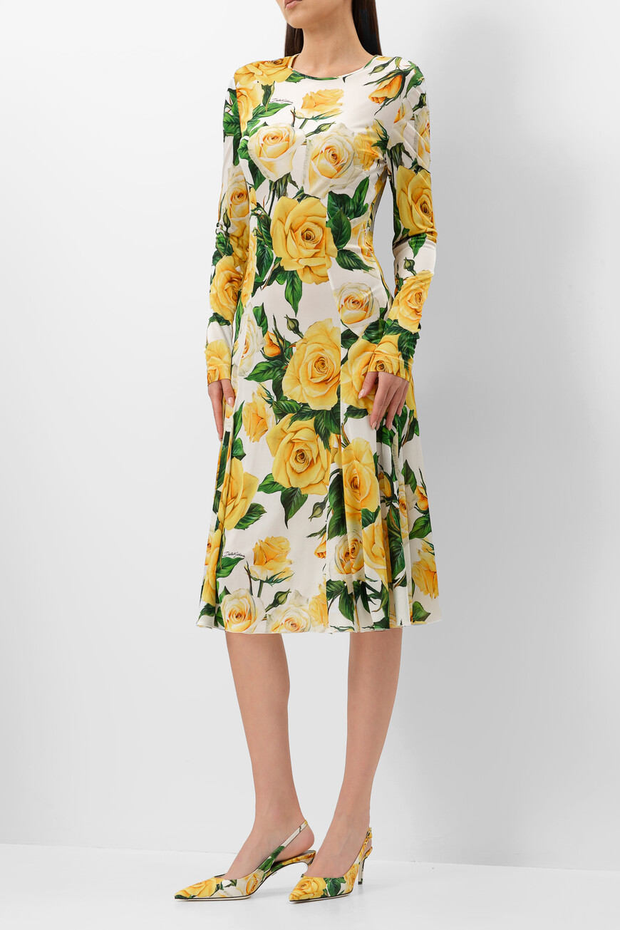Платье Dolce & Gabbana Модель Из Коллекции Flowering F6DAHT FS8C3 HA3VO
