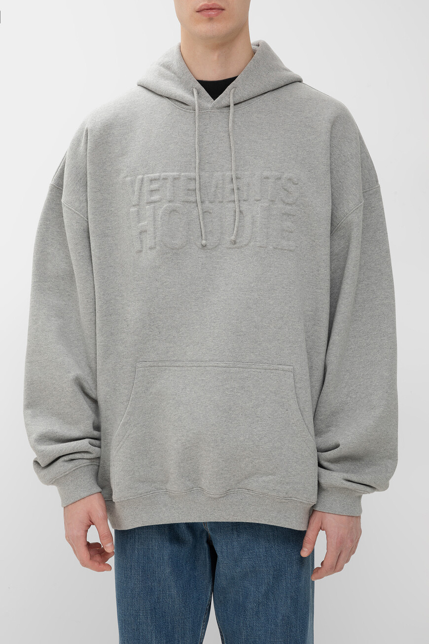 Худи Vetements UA65HD370G 1302 GREY MELANGE