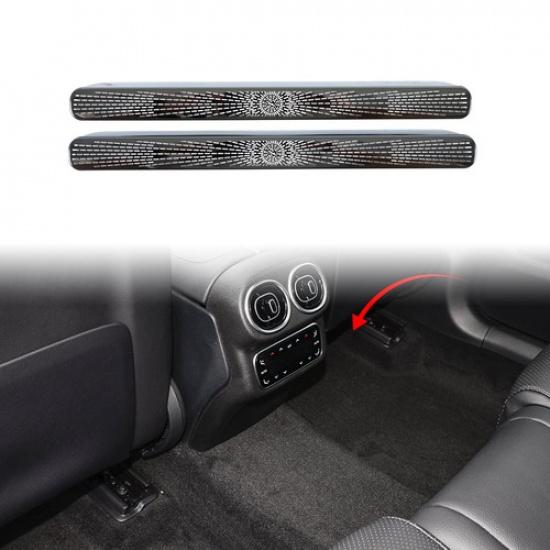 Black Steel Below Car Seat Air Vent Outlet Cover Trim For Benz GLC X254 gray ydannda