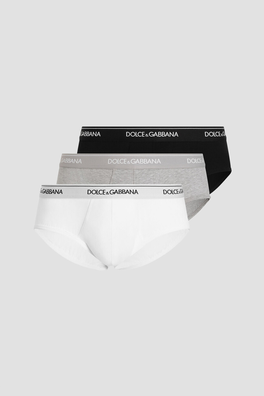 Брифы (Набор 3 Шт) Dolce & Gabbana Brando Из Коллекции Dna M9D81J ONN95 8V023