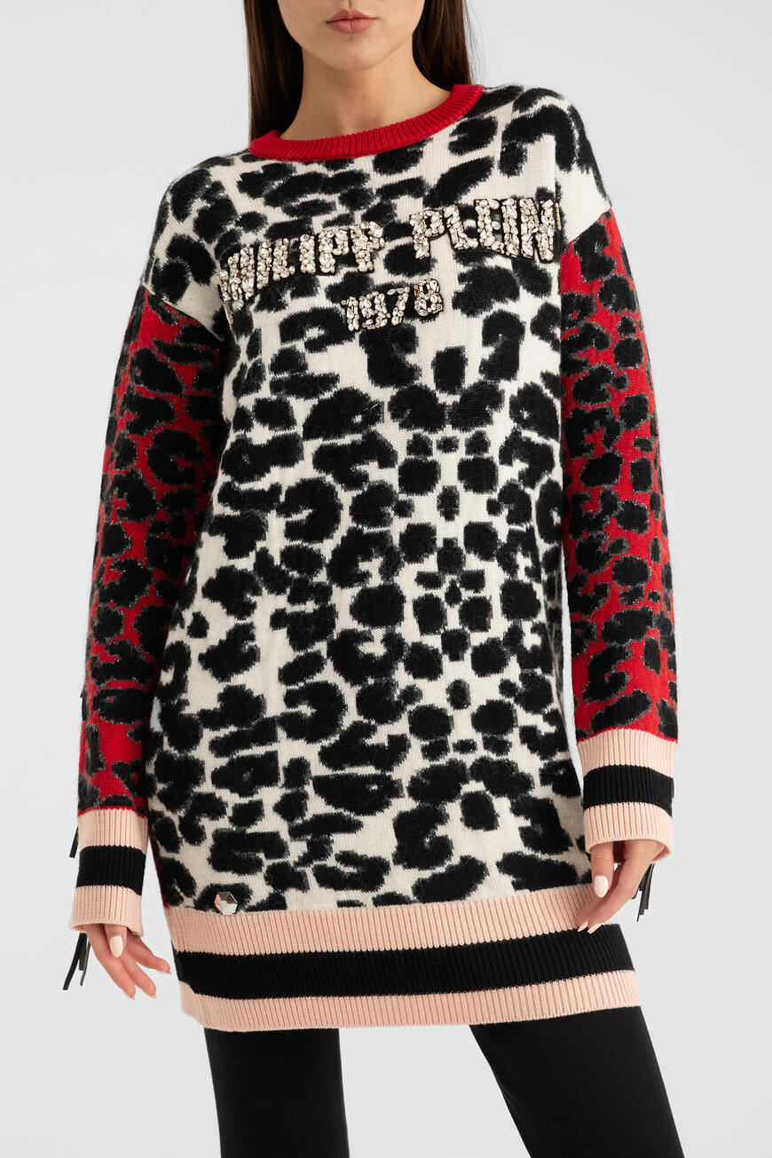Джемпер Philipp Plein С Лого Из Кристаллов A19C WKO0289 PTE003N 21