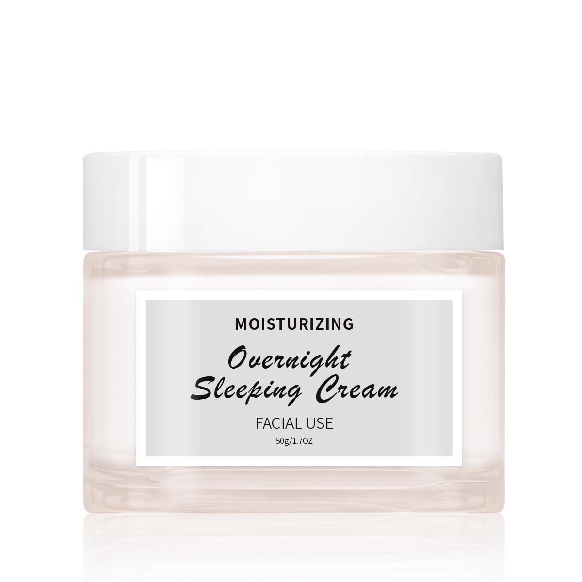 Intensive Moisturizing Anti-Aging Night Cream 50G Deep Hydration and Repair Face Cream Plumping and Revitalizing Night Treatment for All Skin Types white Fencodew