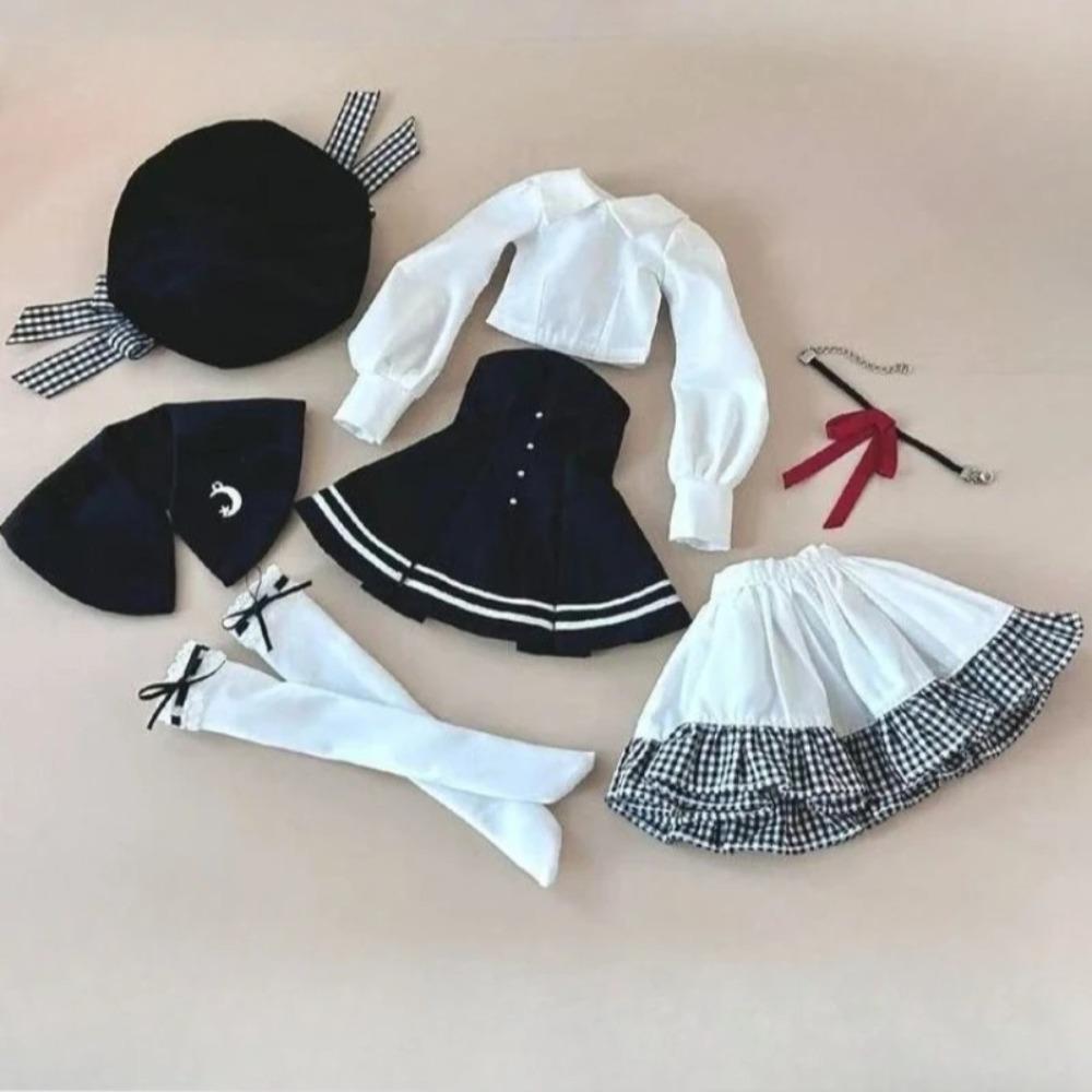 Новое поступление 1/4 кукольная одежда Костюм для 45 см BJD куклы Модная одежда Игрушки для девочек Одевалки Игровой домик Аксессуары для кукол, Без куклы for 45cm doll чёрный Toys D