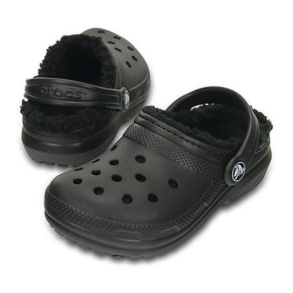 Кроксы Классические на меху Детские 207009 060 C6(130) black Crocs