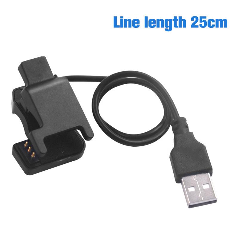 Черные умные часы Универсальный USB-кабель для зарядки 3-контактный зажим-зарядное устройство Адаптер питания Зарядное устройство Портативный ремешок USB-кабель для быстрой зарядки black Aopowaqy