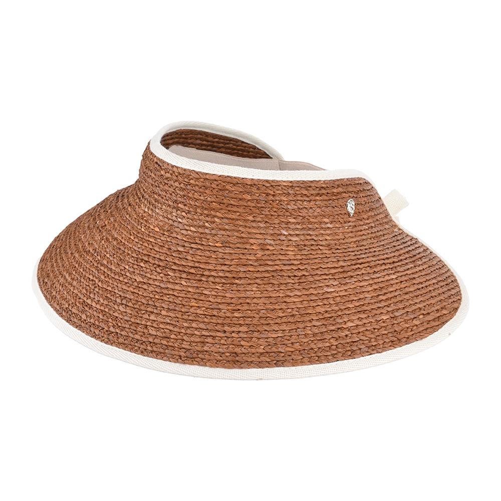 Helen Kaminski Mita Ракушка Песочный Козырек Солнечная Шляпа Кепка50220 HAT50220 NUS brown TrendMecca Watches