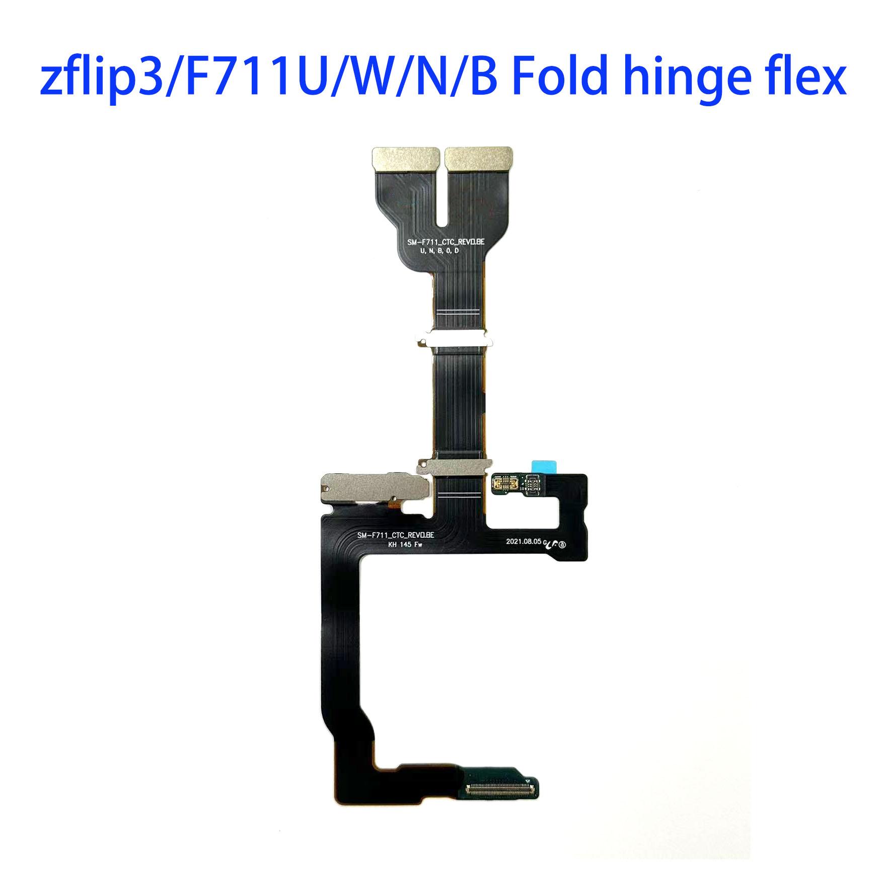 Replacement Hinge Flex Cable Inner Screen Ribbon for Z Flip3 F711U F711B F711W F711N Repair Samsung black QINGLONG GOODS