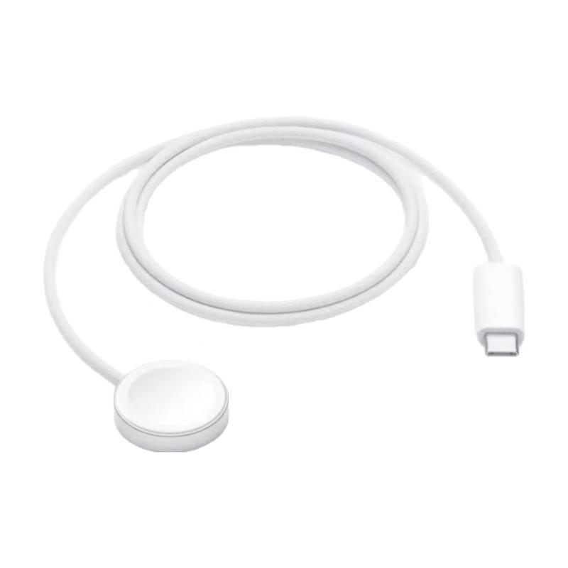 Магнитный кабель для быстрой зарядки Apple Watch USB-C 1 м white