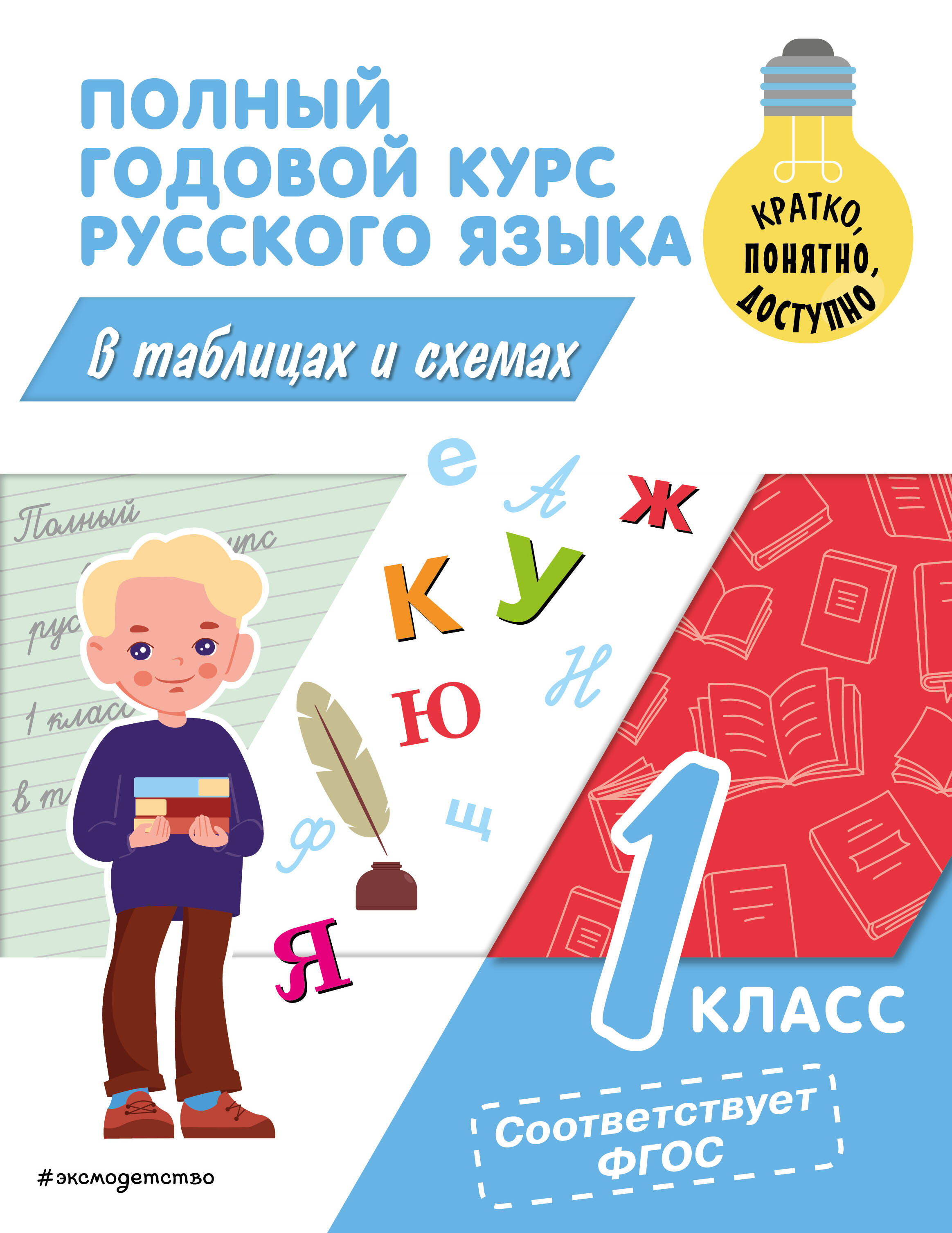 Полный годовой курс русского языка в таблицах и схемах: 1 класс Читай-город