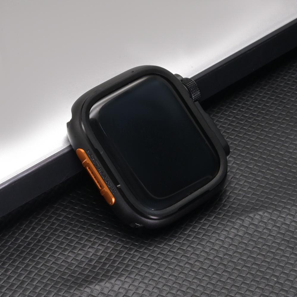 Металлический корпус для Apple Watch Ultra 3 2 1 49мм 46мм 45мм 44мм Защитная крышка-чехол из сплава для iwatch Серии 11 10 9 8 7 6 5 SE3 44mm(Series 654 SE3) black WristAura