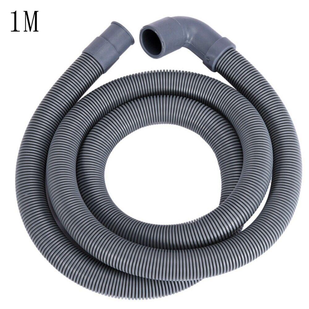 Dishwasher Elbow Water Pipe Fittings Elbow Extension Pipe Corrugated Hose Drain Hose Sewer Pipe 1M gray CDjiangqi