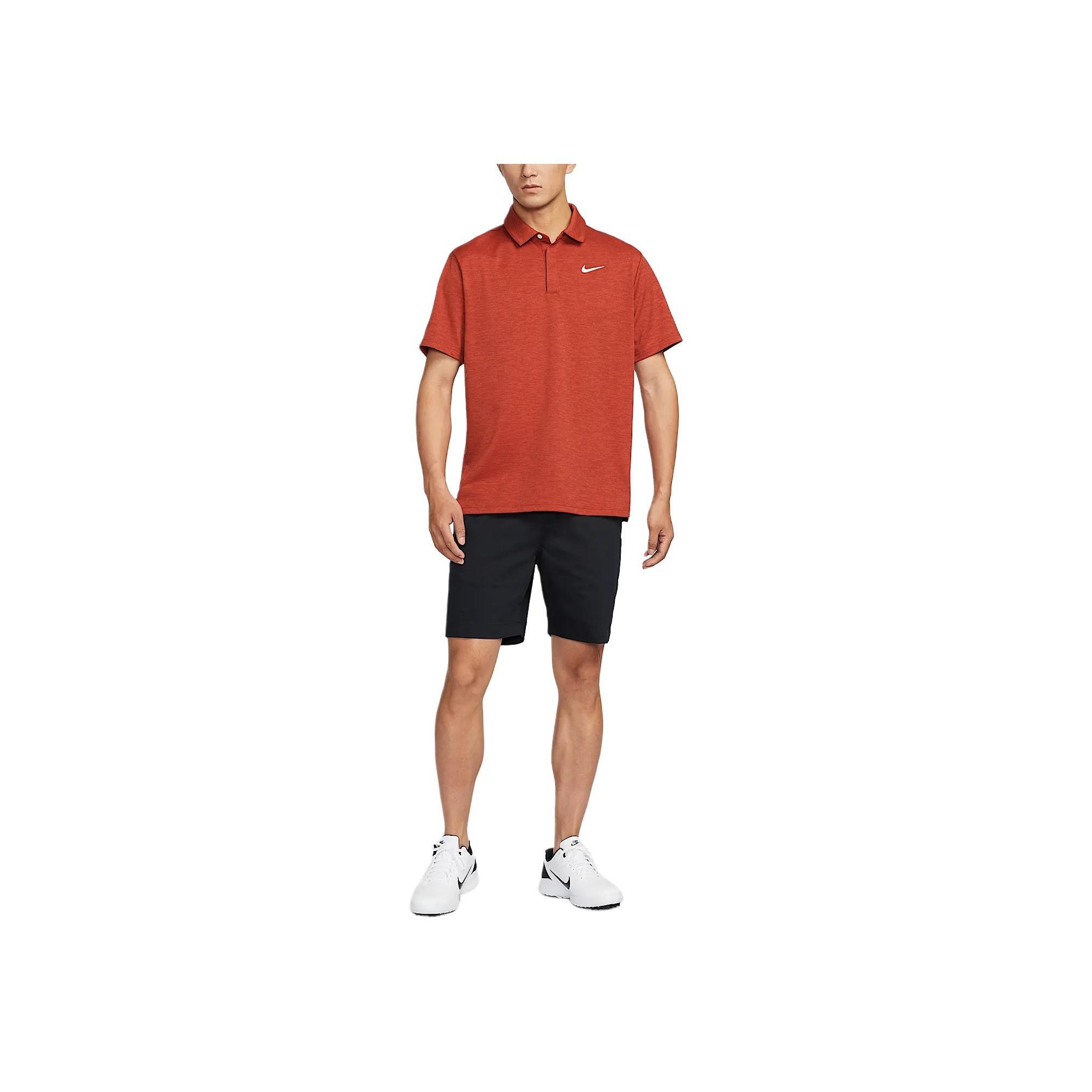 Мужская гольф-поло Nike Tour Dri-Fit Легкая, удобная, быстросохнущая Верхняя одежда Crimson Dark-Team-Red Light-Ivory FZ7476-671 2XL brown