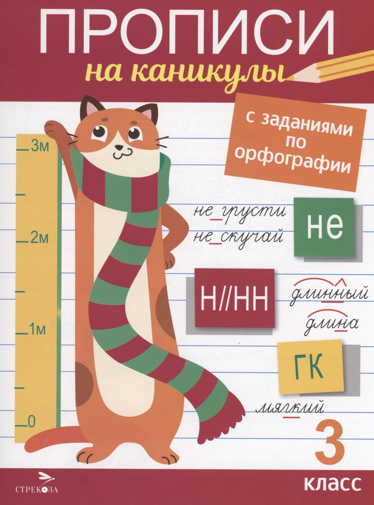 Прописи на каникулы с заданиями по орфографии. 3 класс Читай-город