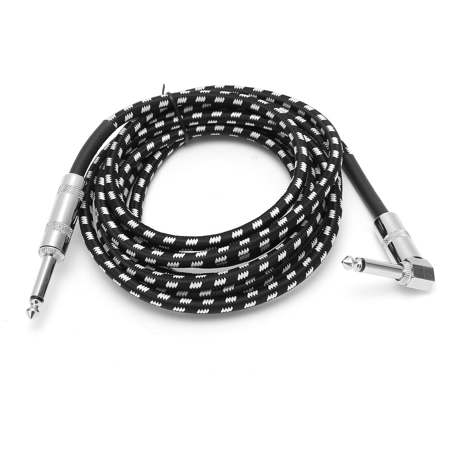 JORINDO 6.35MM Male Head o Guitar Cable Кабель для электрогитарного усилителя 14 дюймов Инструмент 3 Meters / 9.8ft black ammoon