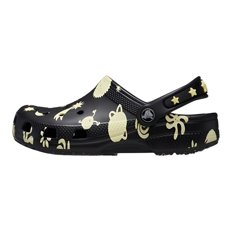 Crocs Классические Кроксы для Малышей Светящиеся в Темноте Космос Черные Малыш 210358-001 33-34 black