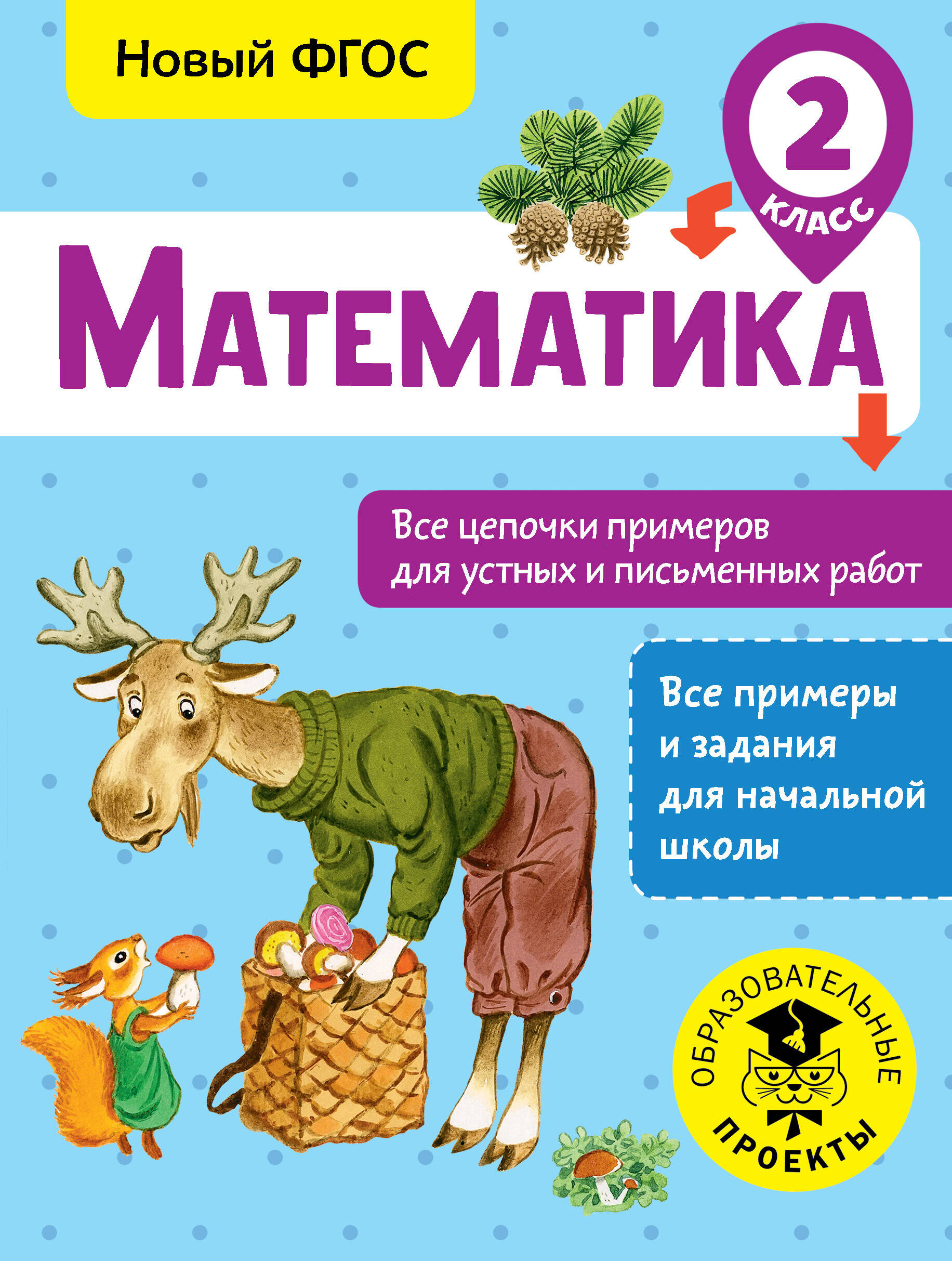 Математика. 2 класс. Все цепочки примеров для устных и письменных работ. Новый ФГОС Читай-город