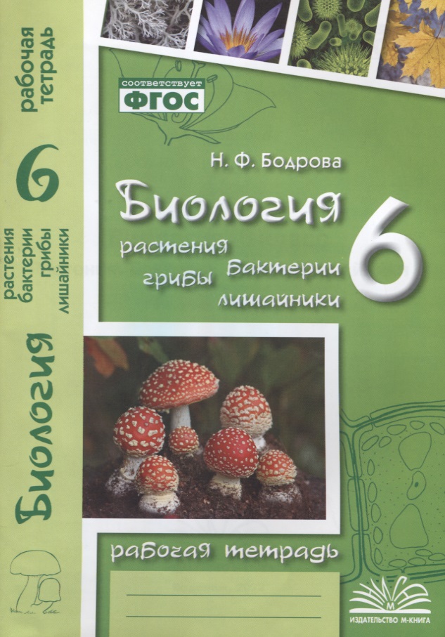 Биология. 6 класс. Растения. Бактерии. Грибы. Лишайники. Рабочая тетрадь Читай-город
