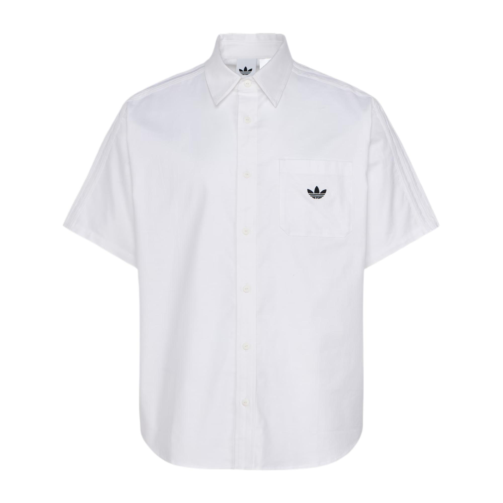 Рубашки Adidas Originals Мужские Ярко-белый Воротник Умеренный KY5767 XL white