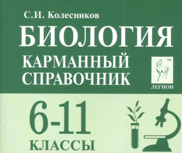Биология Карманный справочник 6-11 кл. (8 изд.) (мЕГЭиОГЭ) Колесников Читай-город