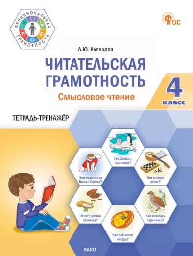 Читательская грамотность. Смысловое чтение. 4 класс: тетрадь-тренажёр Читай-город