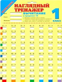Математика. Вычитание в пределах 10. 1 класс Читай-город