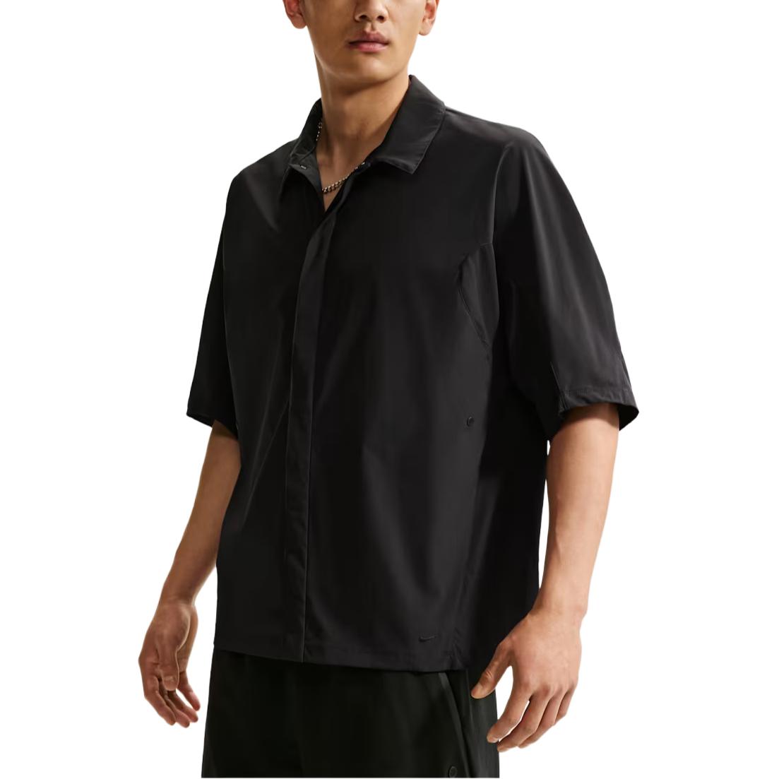 Мужские рубашки Nike Dri Fit Черный/Черный/Черный Воротник Умеренный II2351-010 M black