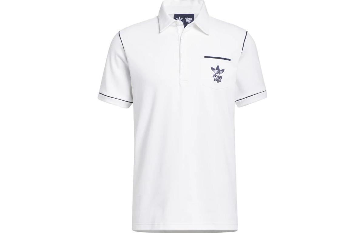 Мужские поло Adidas Originals Белый воротник-поло Умеренный Другое IB2942 XXL white