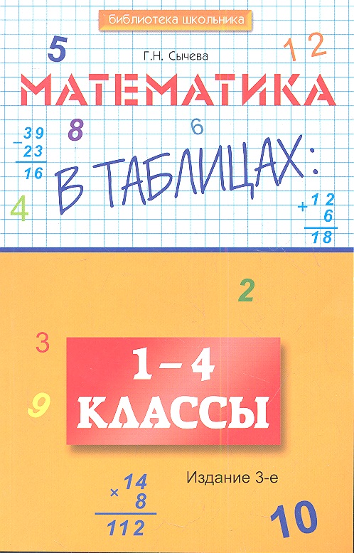 Математика в таблицах: 1-4 класс дп Читай-город