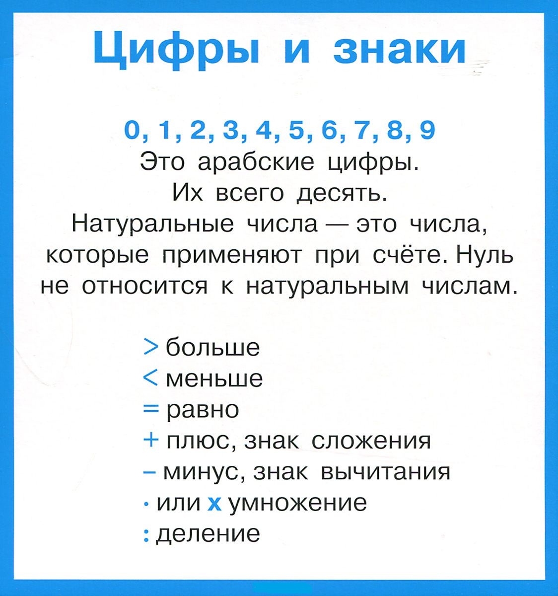 Правила по математике в таблицах. Набор карточек. 1-4 кл. Читай-город