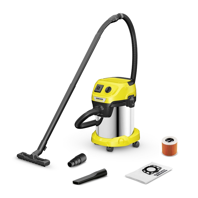 пылесос строительный KARCHER WD3PSV-17/4/20 17л 1000 Вт WD 3 P S V-17/4/20